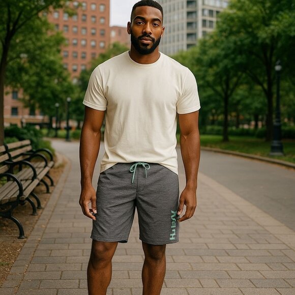 HURLEY Men Gray Boardshorts 32 - Picture 1 of 7